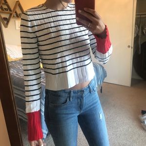 Striped Zara long sleeved Knit size M